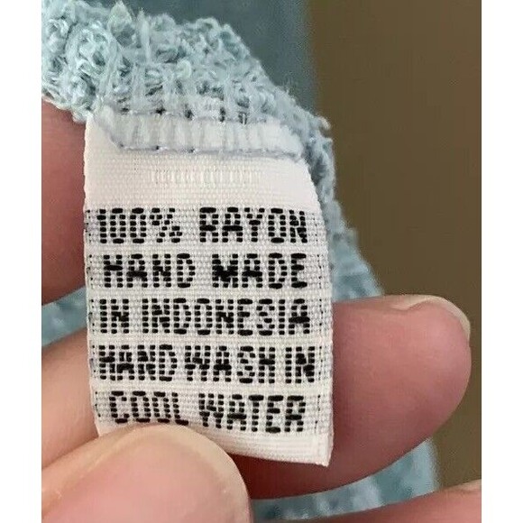 Sea & Sand Sleeveless Cardigan Top Medium Mesh Netting Aqua Blue Scarf Front B1 - Picture 4 of 5